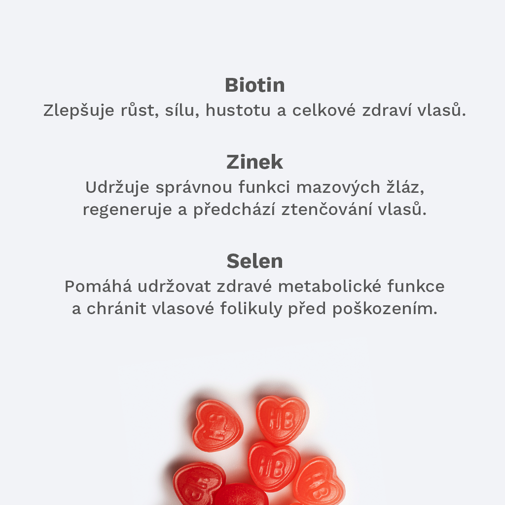 Žvýkací vitamíny na vlasy