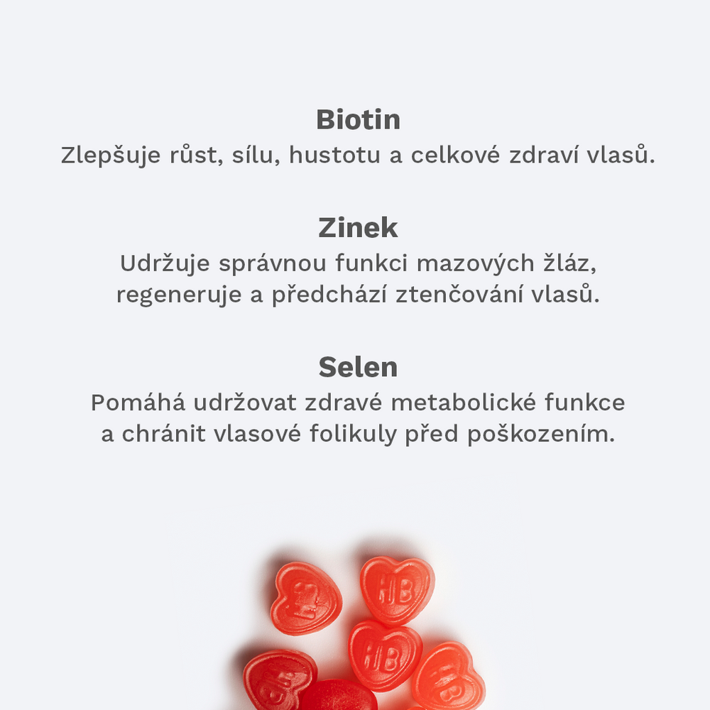 Žvýkací vitamíny na vlasy
