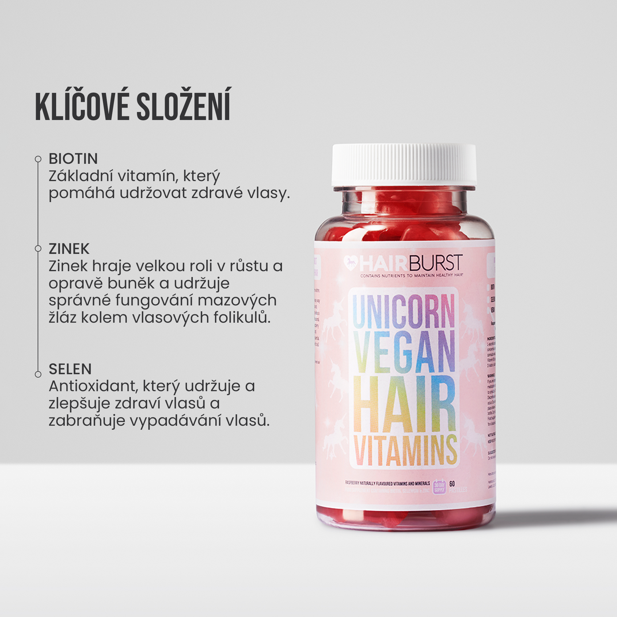Vegánske vitamíny na vlasy 6MS