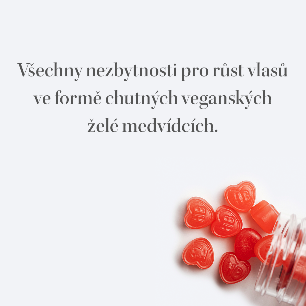 Žvýkací vitamíny na vlasy - 3měsíční zásoba